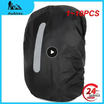 1-10 шт. Портативный Водонепроницаемый рюкзак, дождевик, школьная сумка, защитный чехол для ранца со светоотражающими полосками для кемпинга на открытом воздухе