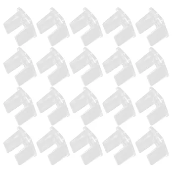 100 шт. Неоновая Крепежная пряжка Пластиковый зажим для светодиодной ленты Зажимы для крепления веревочных фонарей