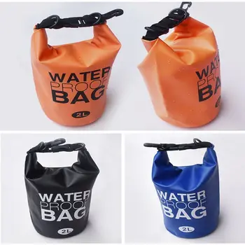 2-литровый Складной Компрессионный рюкзак Большая емкость для воды Плавающий мешок Водонепроницаемый Прочный Плавательный Сухой мешок