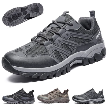 2023 Новые походные ботинки, летние мужские ботинки для рыбалки с дышащей сеткой, обувь для лесных походов, обувь для бега по пересеченной местности, обувь для горных видов спорта