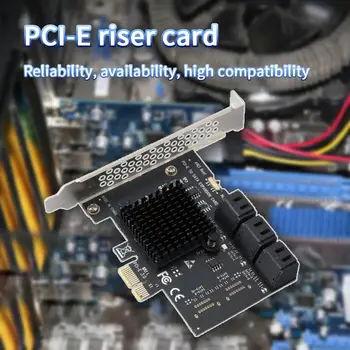 PCI-E от 1X до SATA3.0 6-портовая карта расширения 6 Гбит/с для настольного компьютера Windows в комплекте