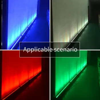RGB 24 светодиода Прожектор для омывания стен Освещение сценических эффектов Режим звука DMX для паба Концертной вечеринки KTV Garden Church Stage Party Deco