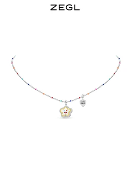 Yy Цветочное ожерелье из бисера для девочек, легкая роскошная цепочка для ключиц в стиле меньшинства, милая, прохладного цвета
