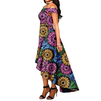 Африканские платья Дашики для женщин, макси-платье, вечерние платья с африканским принтом, традиционное хлопковое платье из Анкары в африканском стиле, женская одежда