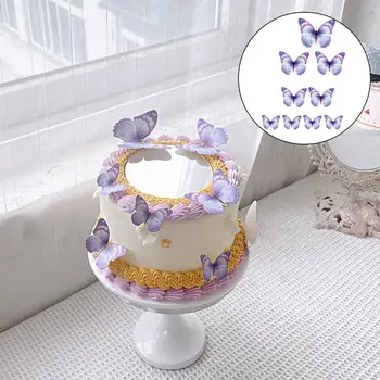 Декоративные поделки с красивой бабочкой для выпечки торта Декор вечерние принадлежности
