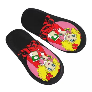 Женские тапочки с эффектом памяти Candy Candy, уютные тапочки с потертостями, обувь для дома в стиле аниме в Японии