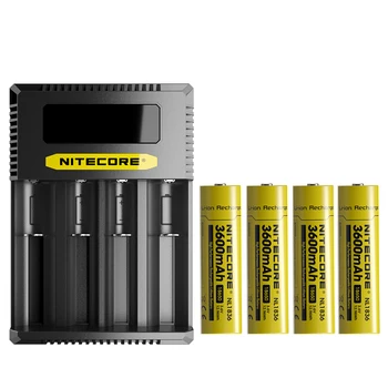 Зарядное устройство NITECORE Ci4 с 4 слотами, USB-C, смарт-зарядное устройство 18650 3600 мАч, литий-ионная аккумуляторная батарея 3,6 В