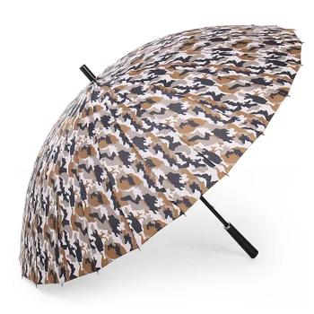 Камуфляжный радужный газетный зонт с 24 прямыми ребрами, 24 К большие зонты для гольфа на открытом воздухе для 2-3 человек