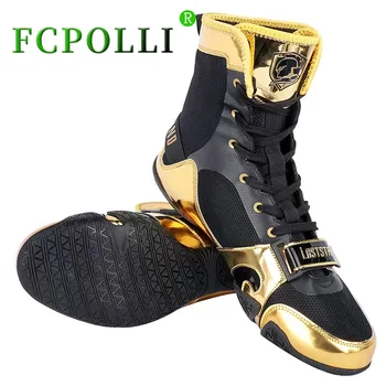 Новая роскошная брендовая борцовская обувь для мужчин, дизайнерские боксерские туфли, мужские противоскользящие кроссовки для спортзала, мужские борцовские ботинки высшего качества, мужские