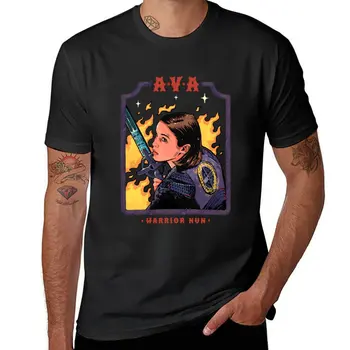 Новая футболка Ava Silva Warrior Nun, черная футболка, Короткая футболка, футболки больших размеров, графические футболки, одежда для мужчин
