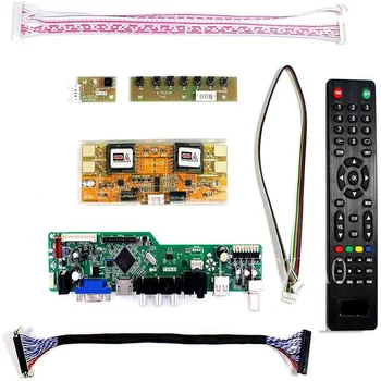 Новый комплект платы монитора TV56 для LQ150X1LW71N LQ150X1LW71 LQ150X1LW71U TV + HDMI + VGA + AV + USB Драйвер платы контроллера ЖК-светодиодного экрана
