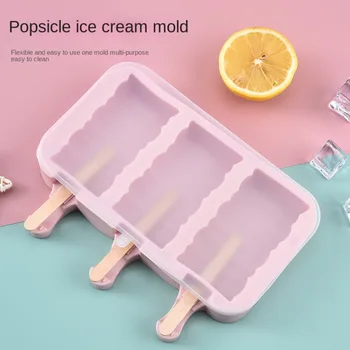 Силиконовая форма для мороженого, коробка для фруктового мороженого, простая коробка для пищевых добавок для детей