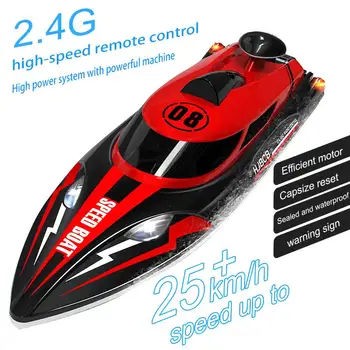 Скоростной катер Ultimate 2.4G с дистанционным управлением - испытайте захватывающие приключения на воде с этим высокоскоростным катером с дистанционным управлением