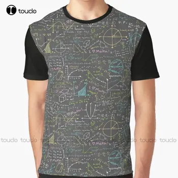 Уроки математики, графическая футболка на заказ, футболки с цифровой печатью для подростков, футболки на заказ, подарок Xxs-5Xl, уличная одежда