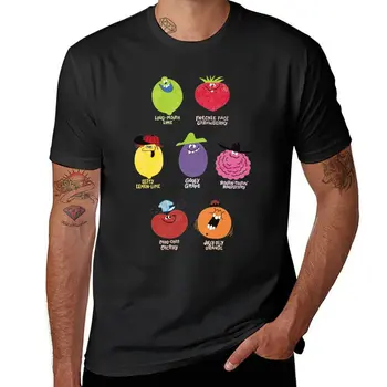 Футболка с забавным лицом Drink Mix Character Group, милые топы с коротким рукавом, мужские футболки
