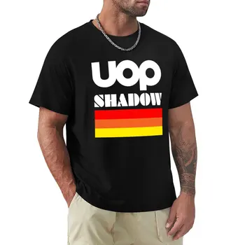 Футболка с логотипом спонсорского блока UOP Shadow в стиле ретро F1, белые футболки для мальчиков, милая одежда, мужская футболка