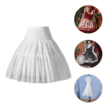Юбка в елочку, Многослойный Кринолин, нижняя юбка в стиле Лолиты, женское Свадебное платье, нижняя юбка